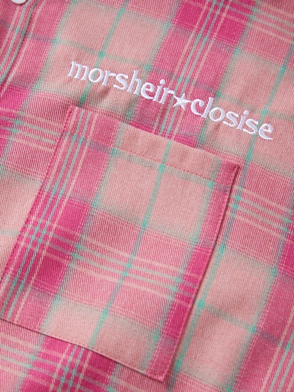 Herren-Street-Plaid-Langarmbluse mit Kapuze-4