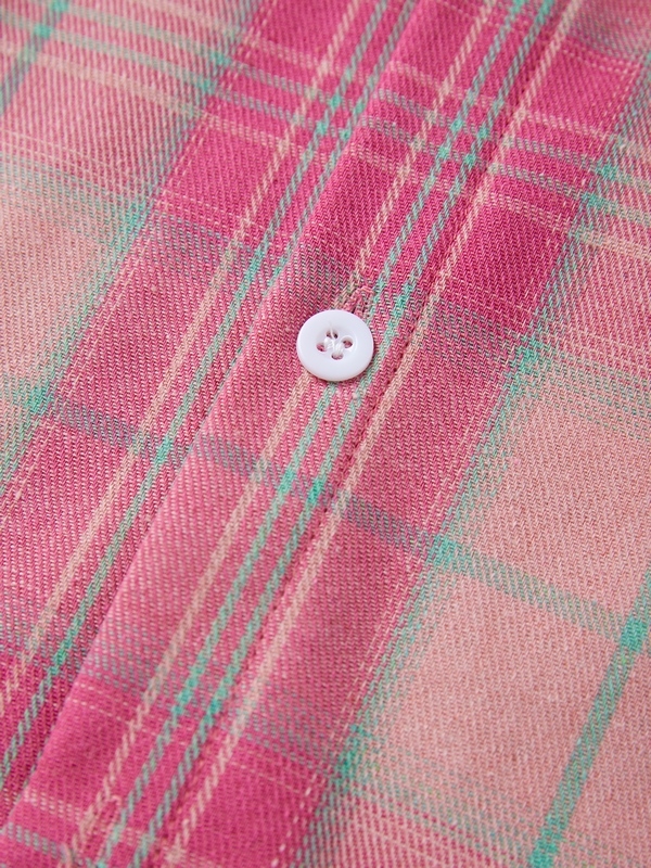 Herren-Street-Plaid-Langarmbluse mit Kapuze-3