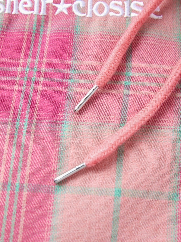 Herren-Street-Plaid-Langarmbluse mit Kapuze-6