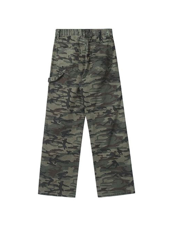 Lose Herrenjeans mit Camo-Print-7