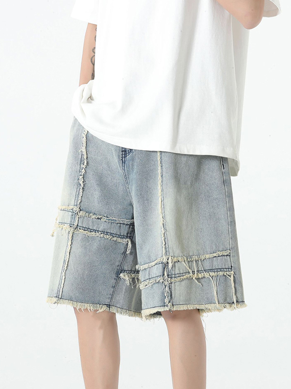 Raw Trim Splice Shorts für Herren-1