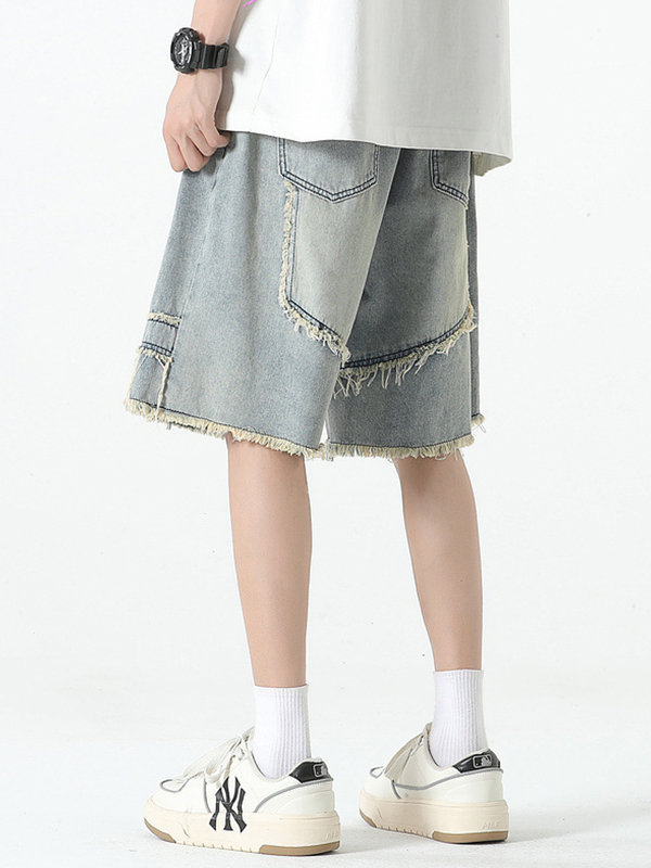 Raw Trim Splice Shorts für Herren-3