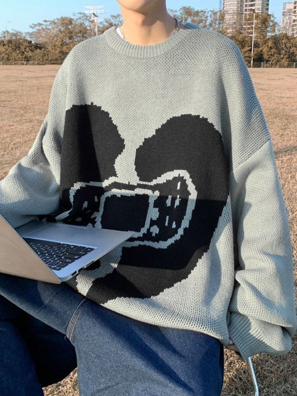 Herren-Herz-Jacquard-Pullover-2